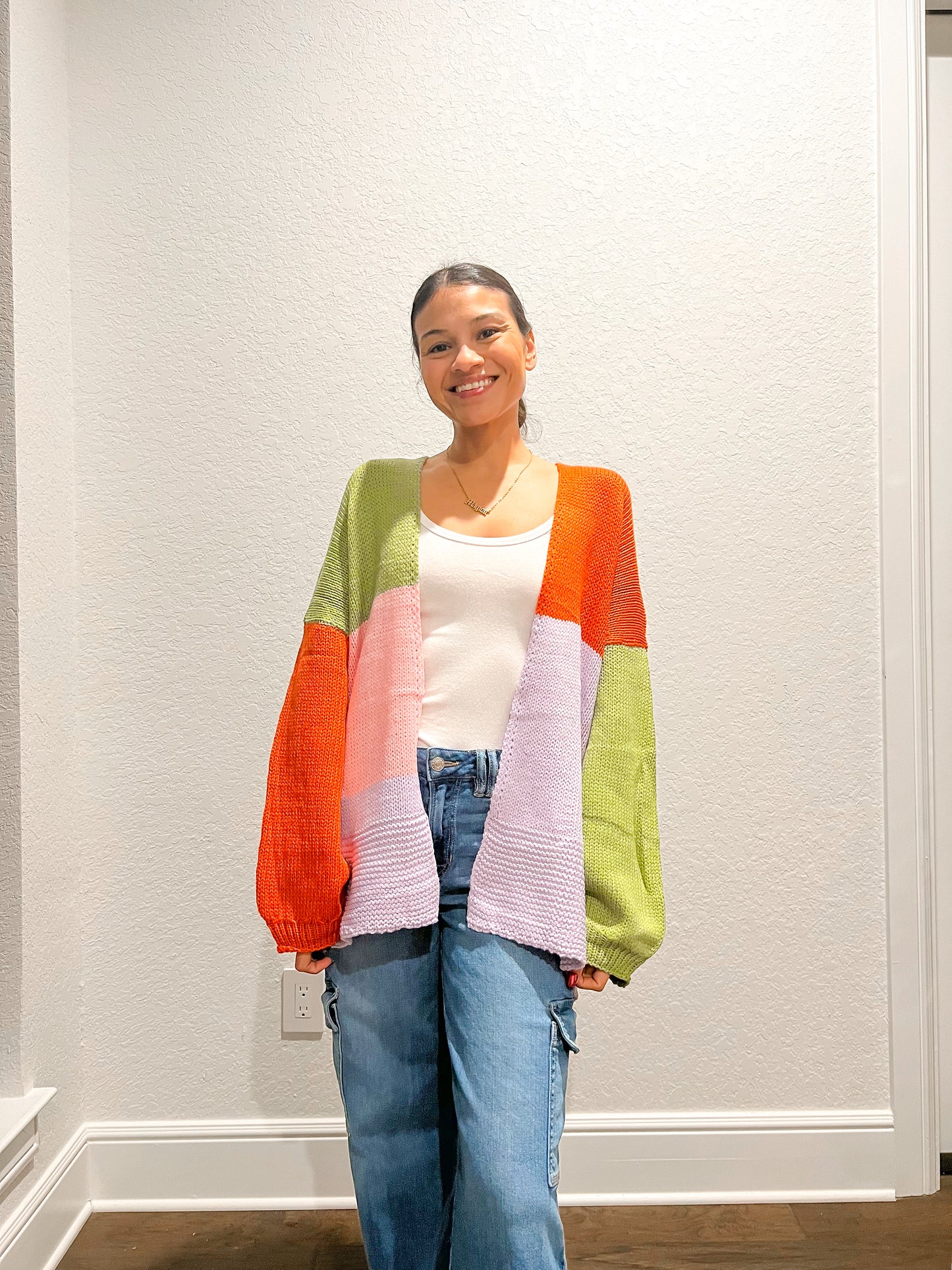 Color Block Cardigan