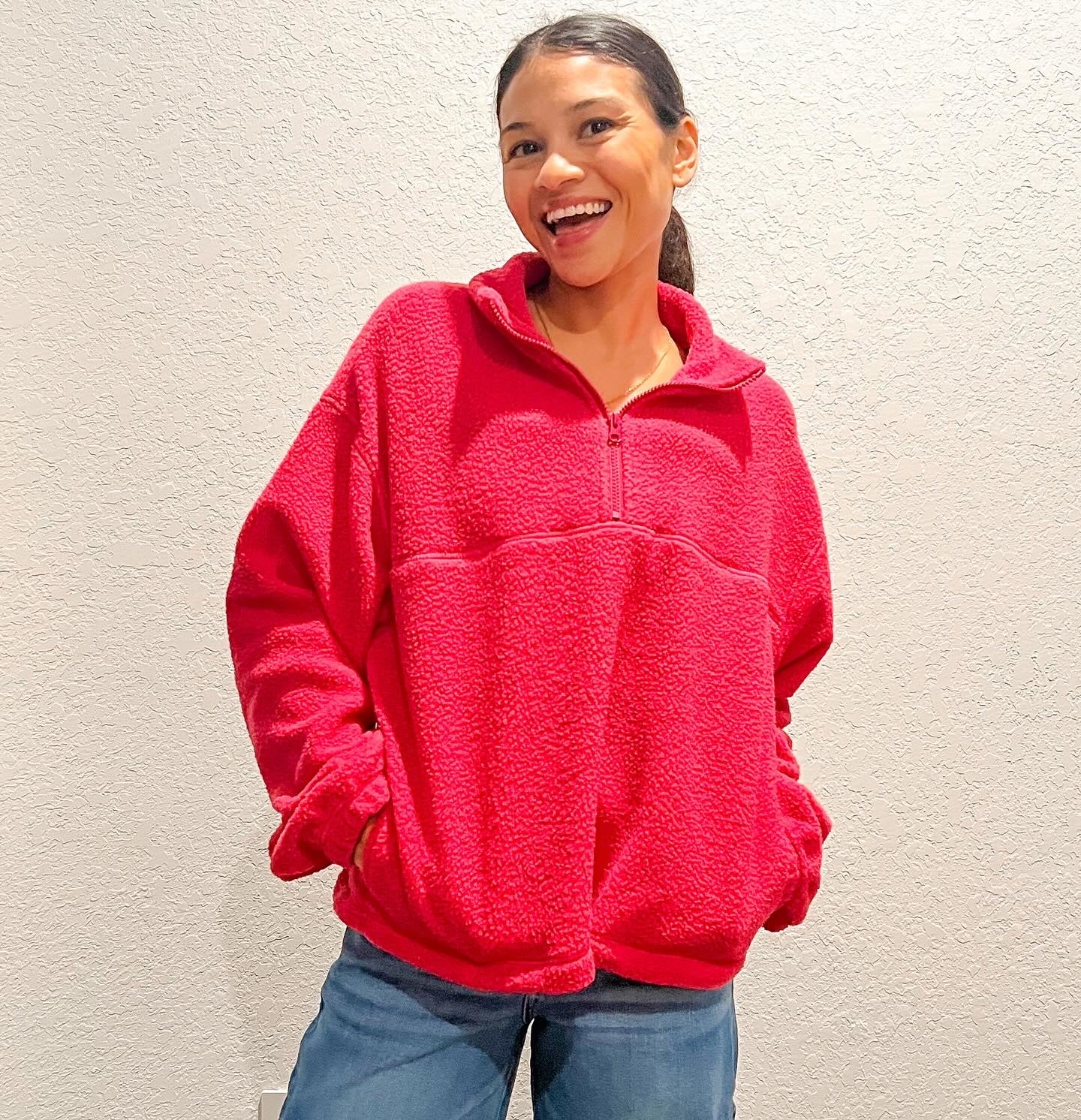 Pink Sherpa Pullover