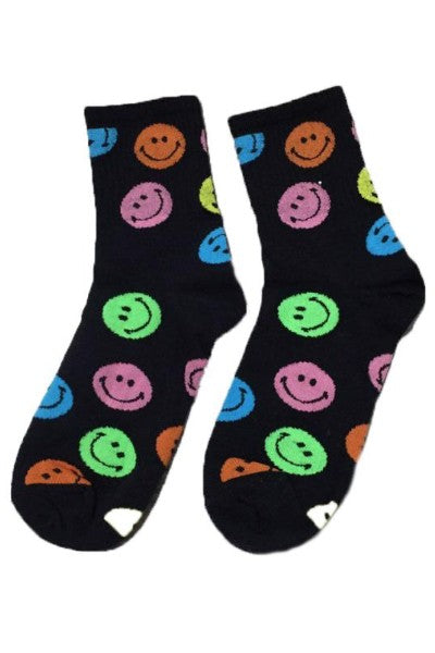 Colorful Smiley Socks