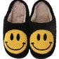 Black Smiley Slippers