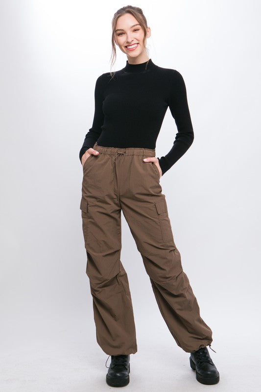 Poppy Parachute Pants- Truffle