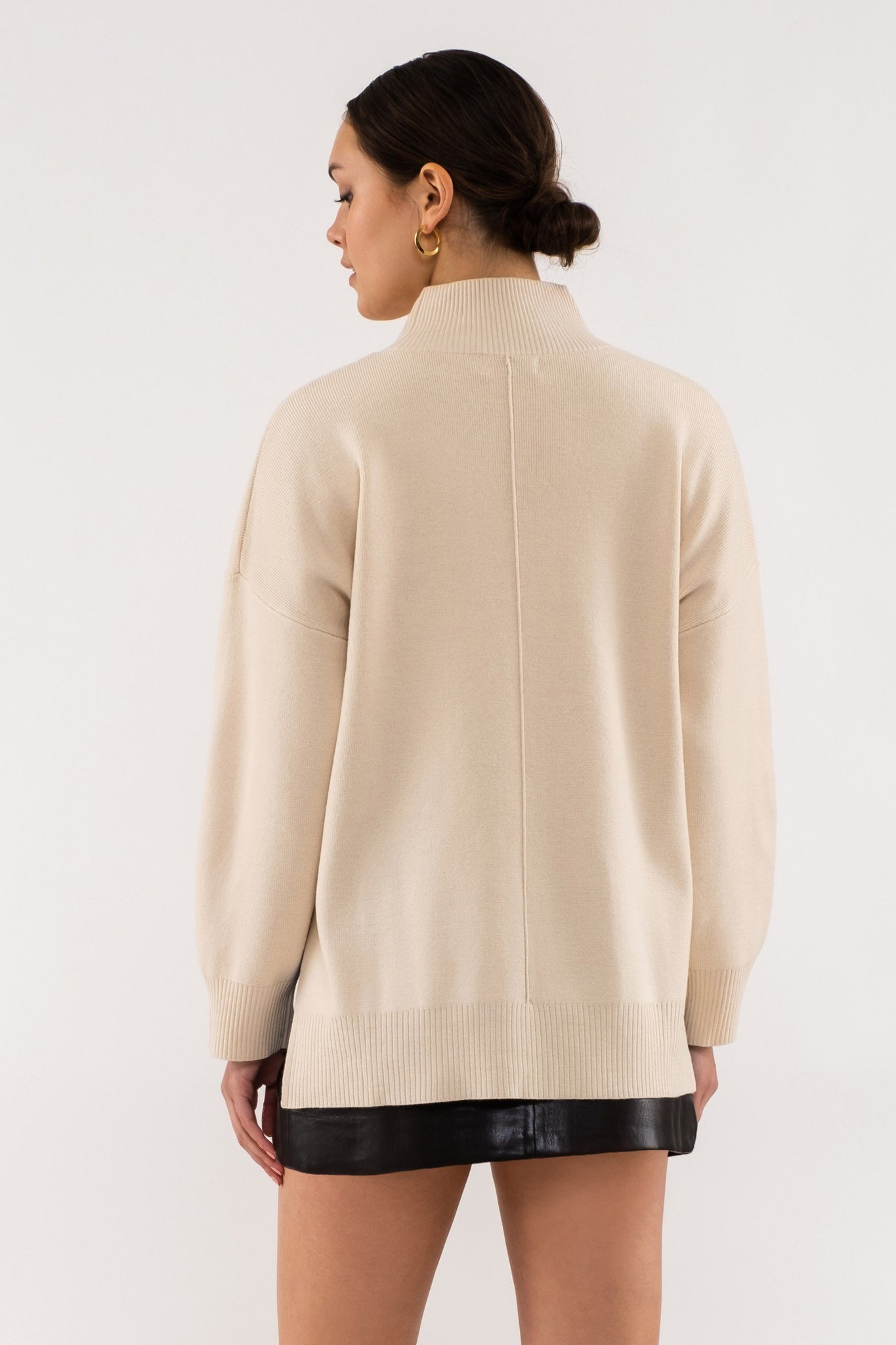 Mock Neck  Sweater