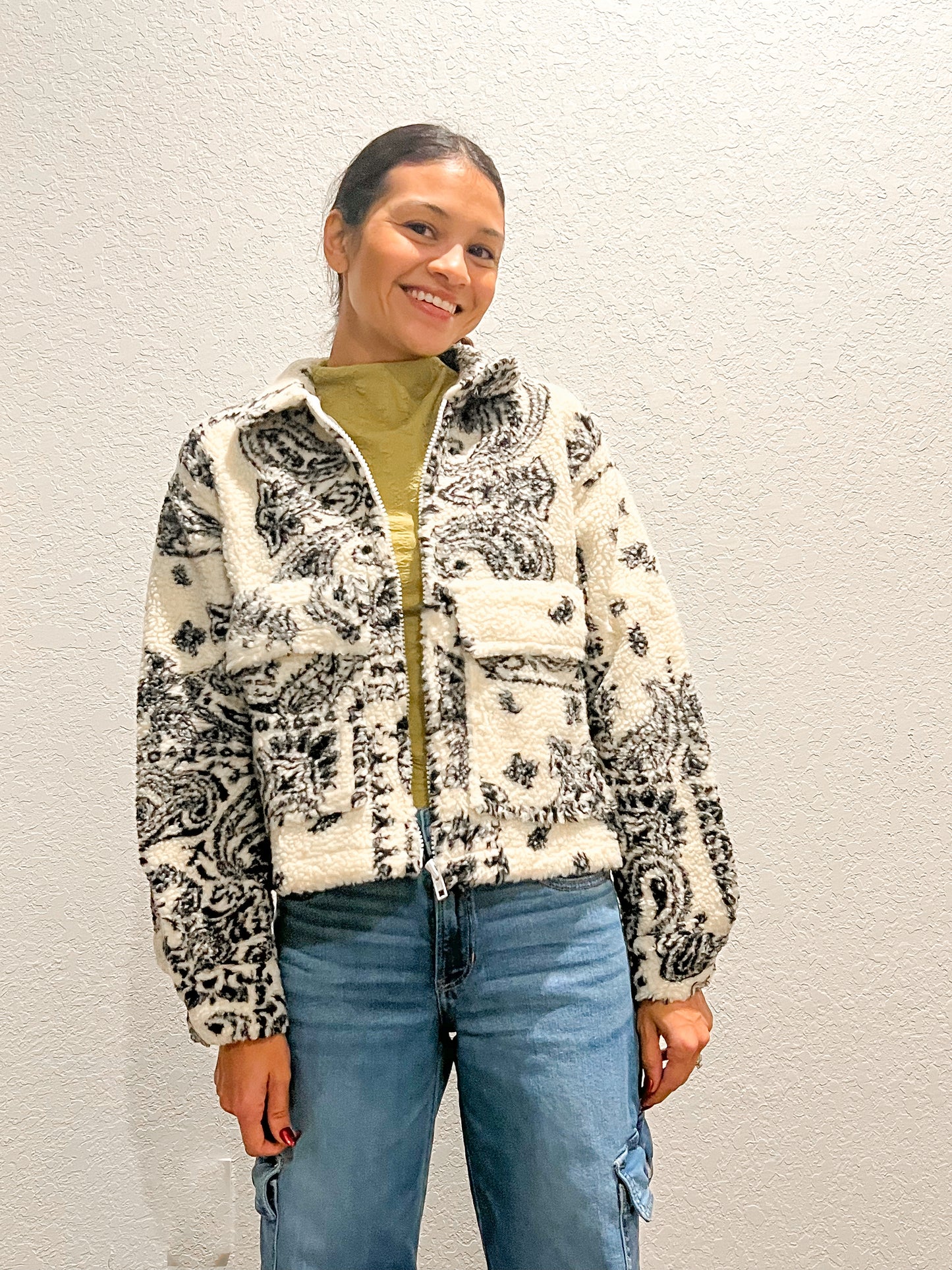 Bandana Sherpa Jacket