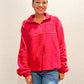 Pink Sherpa Pullover