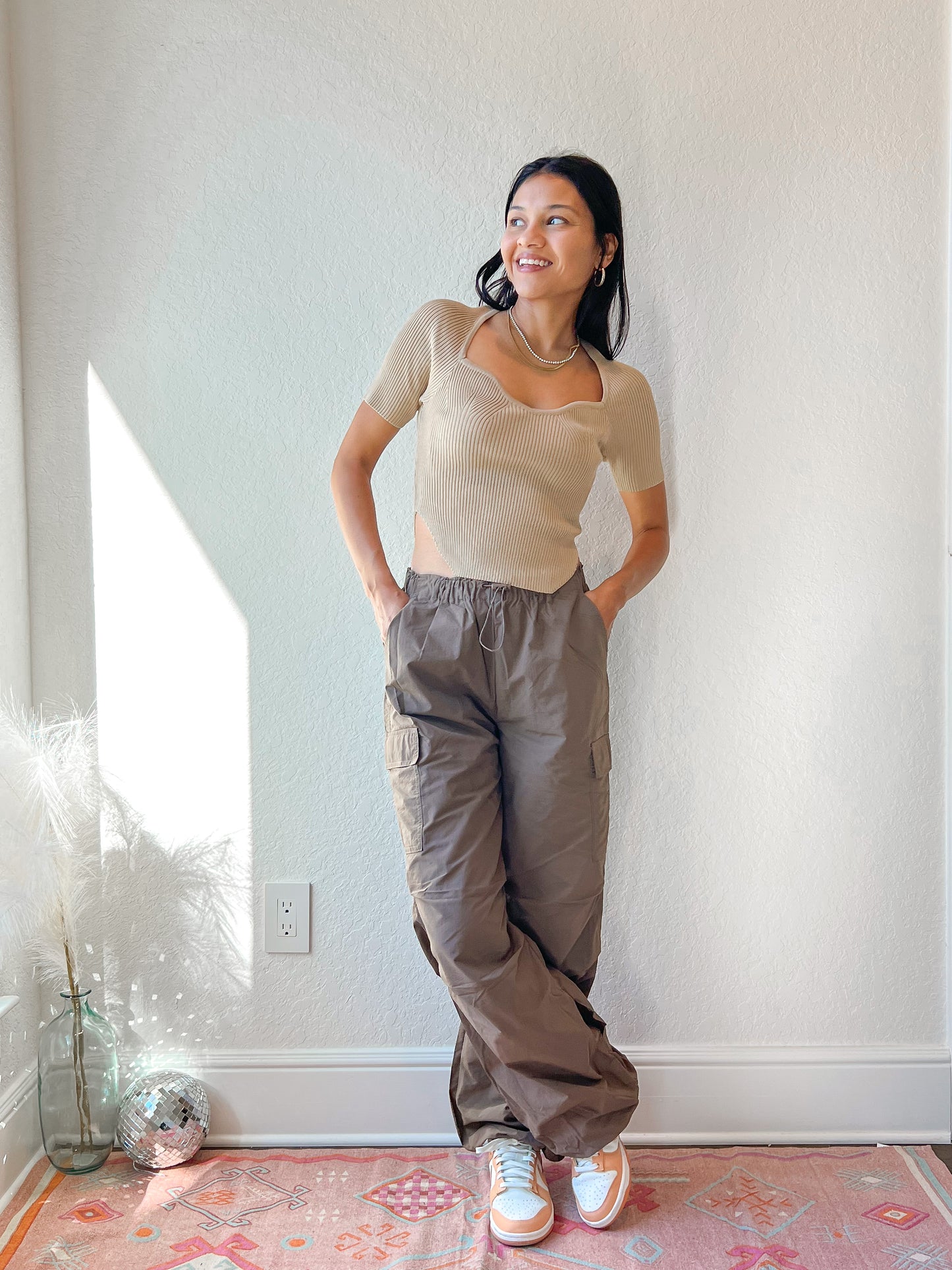 Poppy Parachute Pants- Truffle