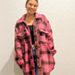 Pink Plaid Shacket