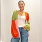 Color Block Cardigan