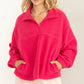 Pink Sherpa Pullover