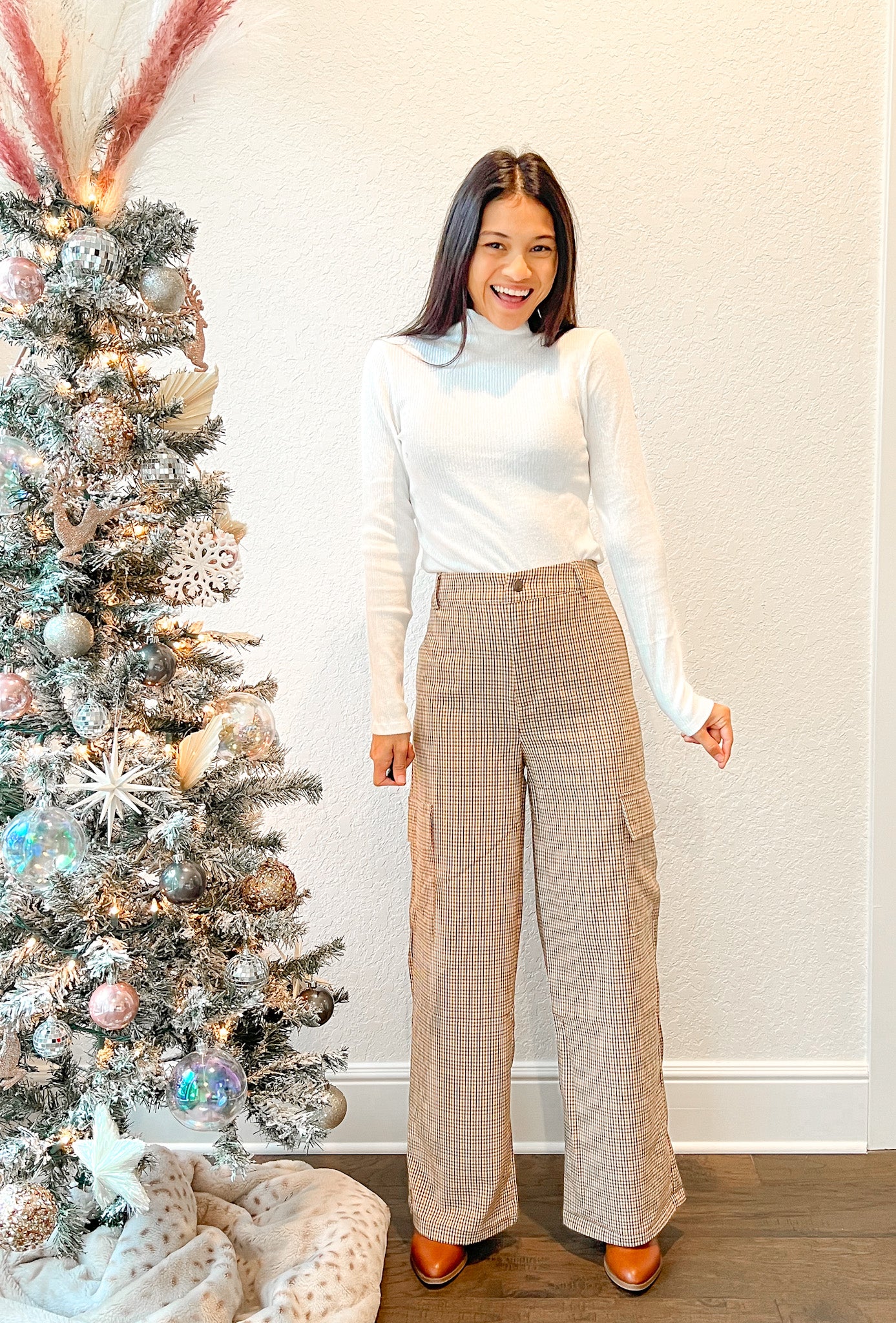 Brynn Plaid Cargo Pants