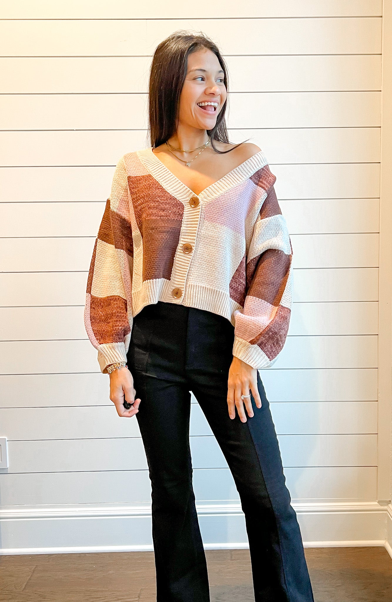 Neapolitan Oversized Cardigan