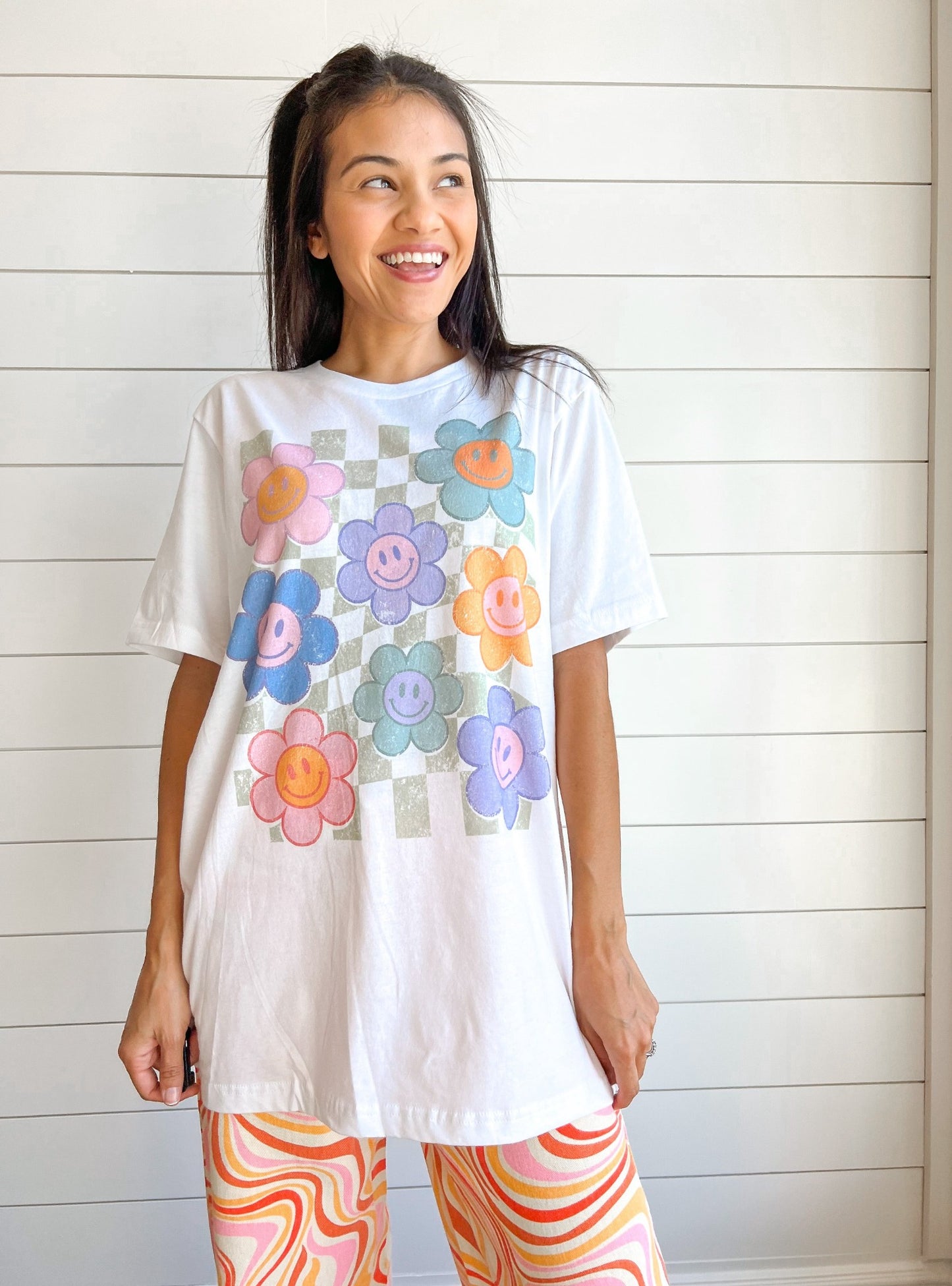 Groovy Petal Oversized Tee