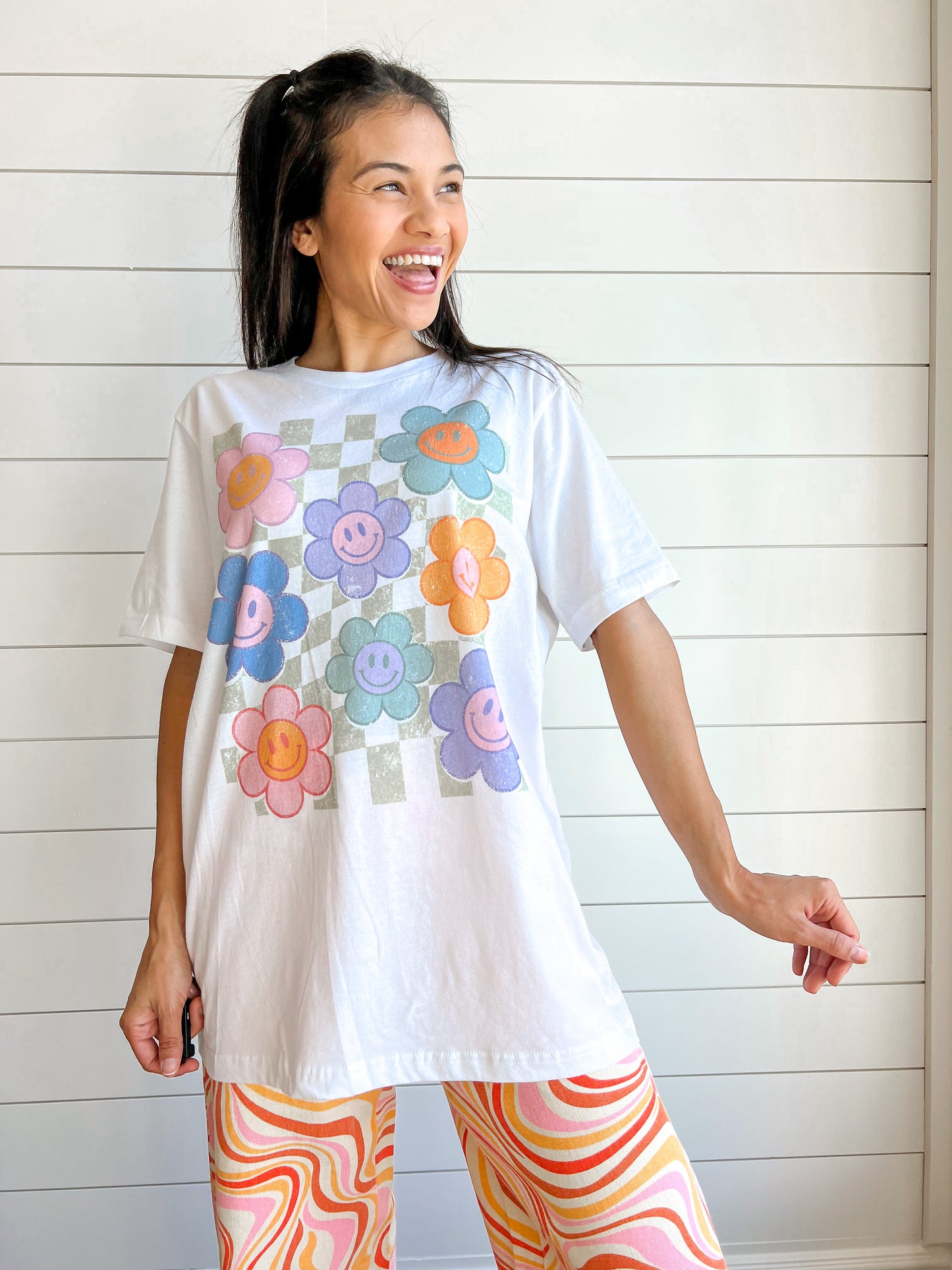 Groovy Petal Oversized Tee