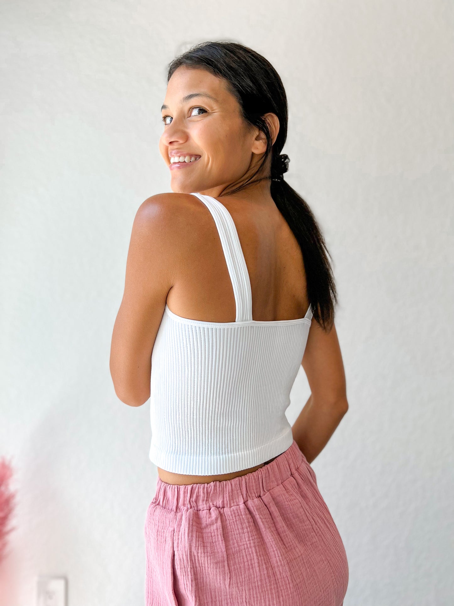 Better Than Basic Rib Tank- White