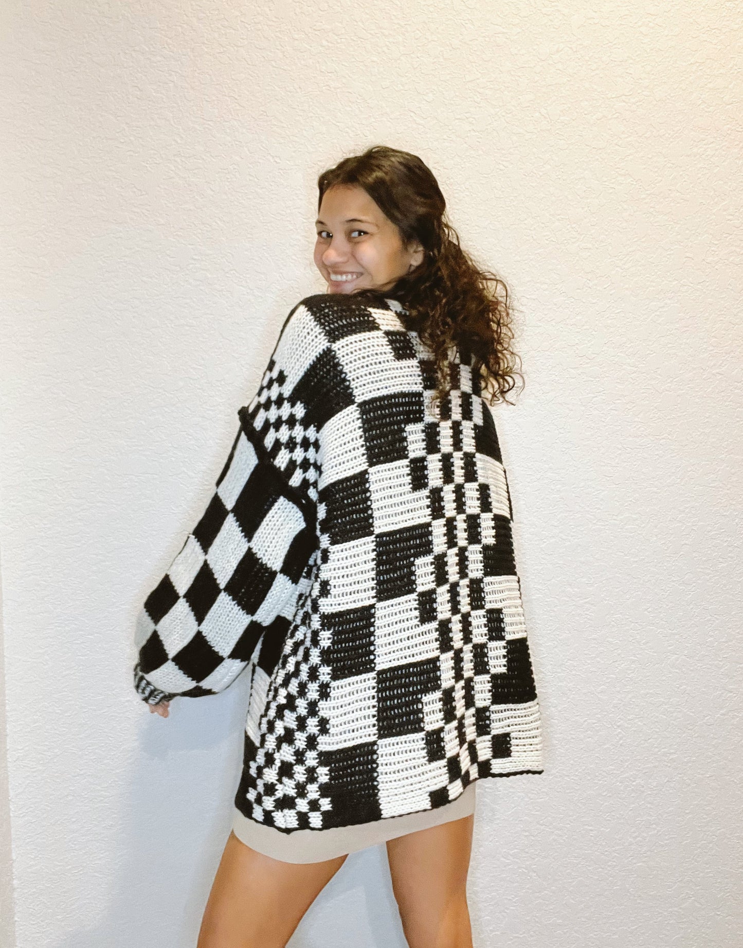 Checkered Dreams Cardigan