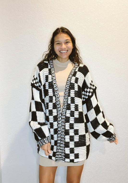 Checkered Dreams Cardigan