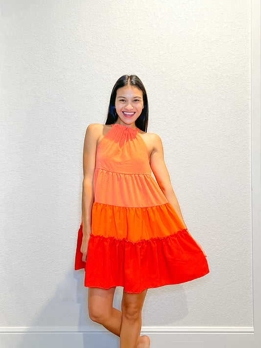 Citrus Love Colorblock Dress