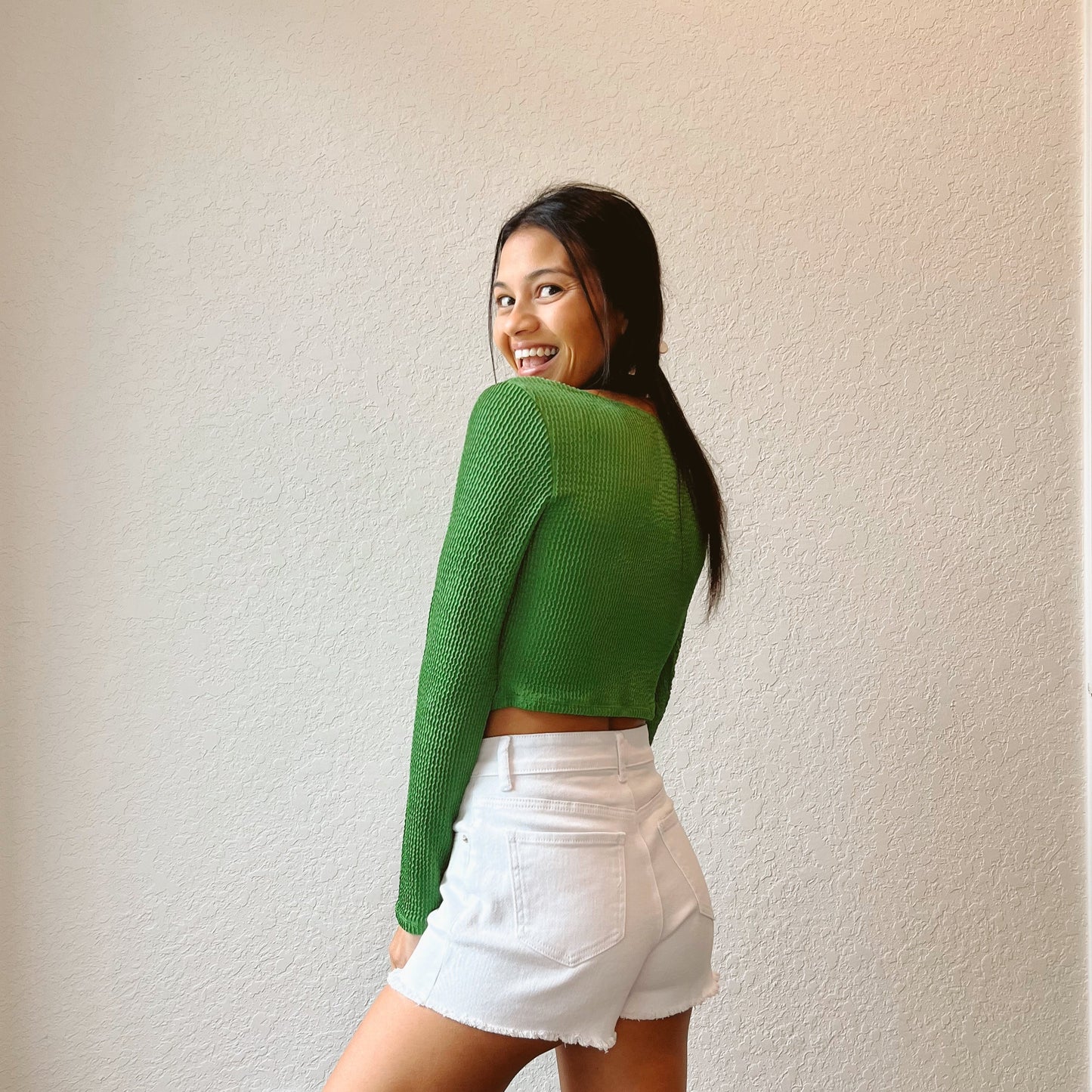 Matcha Key Hole Long Sleeve